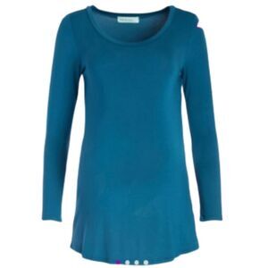 Chris & Carol Maternity Long Sleeve Tunic Teal Large